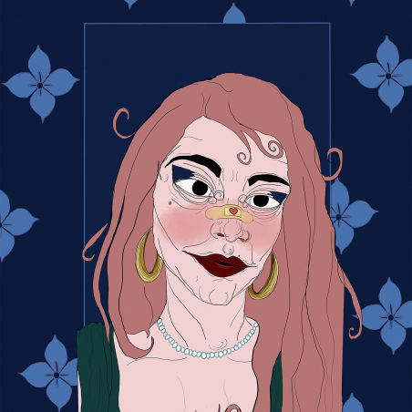 Blue Velvet Print