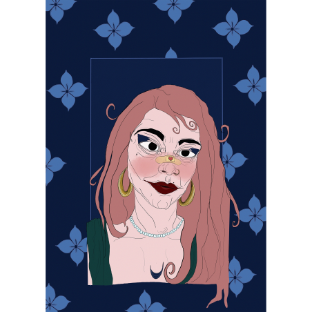 Blue Velvet Print
