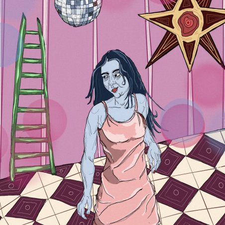 Melancholy Party Girl Print