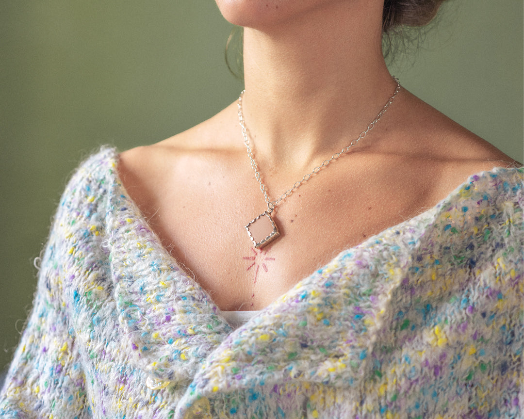 Dusty Pink Pastel Necklace