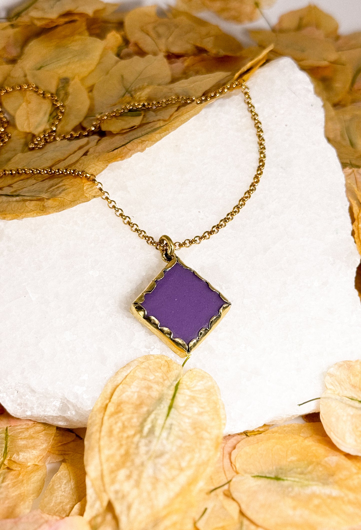 Violet, Esmeralda Necklace